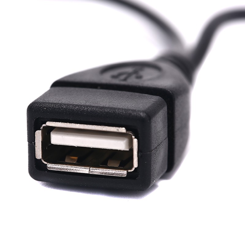 (Ele) Kabel Adapter Otg Power Splitter Y Male Ke Usb A Male Female Warna Polos