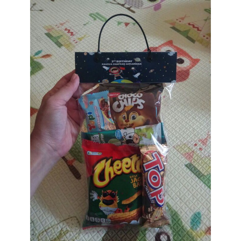 

Paket Label Plastik Snack Ulang Tahun