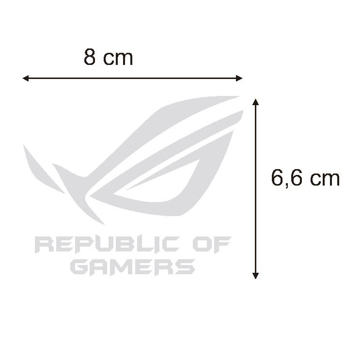 Logo Asus Republic of Gamers Laptop PC Komputer Stiker Cutting Mobil Motor Dekorasi Gaming ROG