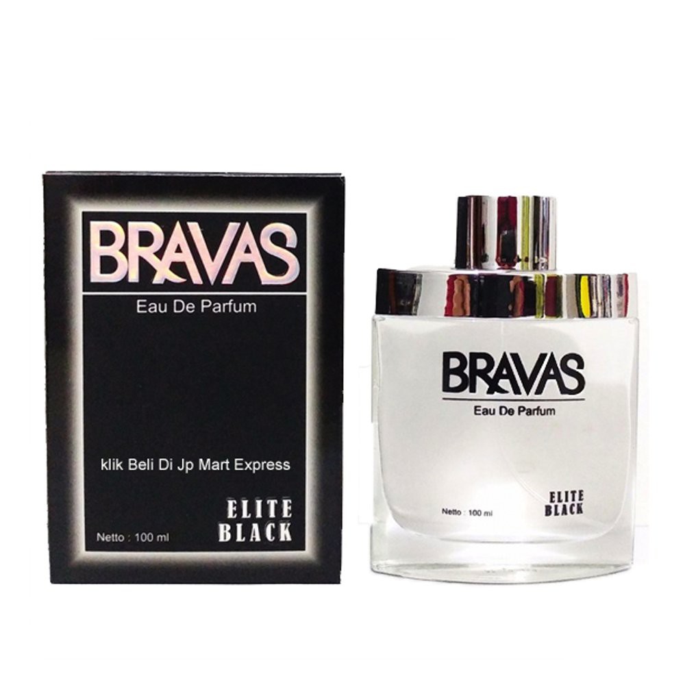 Promo BELI 1 GRATIS 2  Parfum Original Pria Masculine Bravas Elite Black Edp Diskon