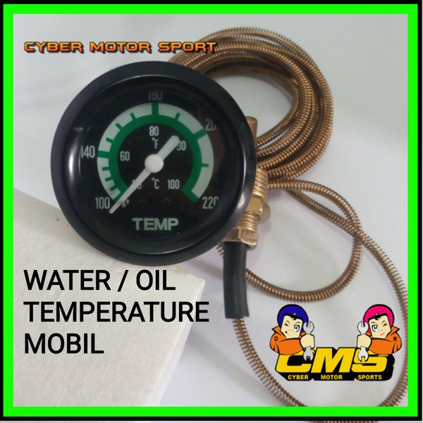 indikator Temperatur mesin mobil. Water temperature. gauge temperatur air radiator mesin mobil. suhu