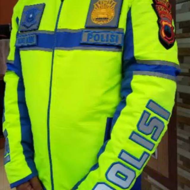 Jaket polisi terbaru lengkap / jaket tugas lapangan full atribut