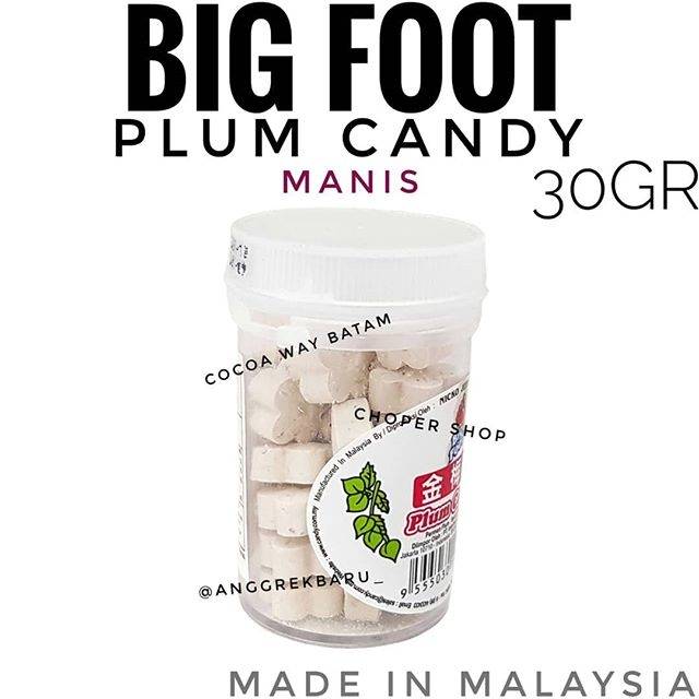 

Permen Plum Big Foot 30gr Plum Candy / Permen Manis Asam