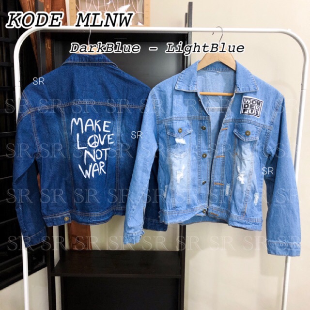 Jaket Bomber Denim Trendy Kekinian Wanita Remaja