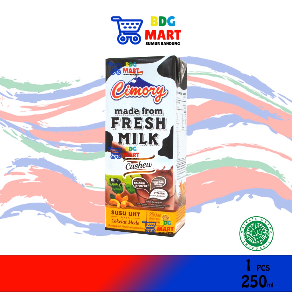 

Susu Cimory Fresh Milk Cashew Susu UHT Coklat Mede Halal - 250ml