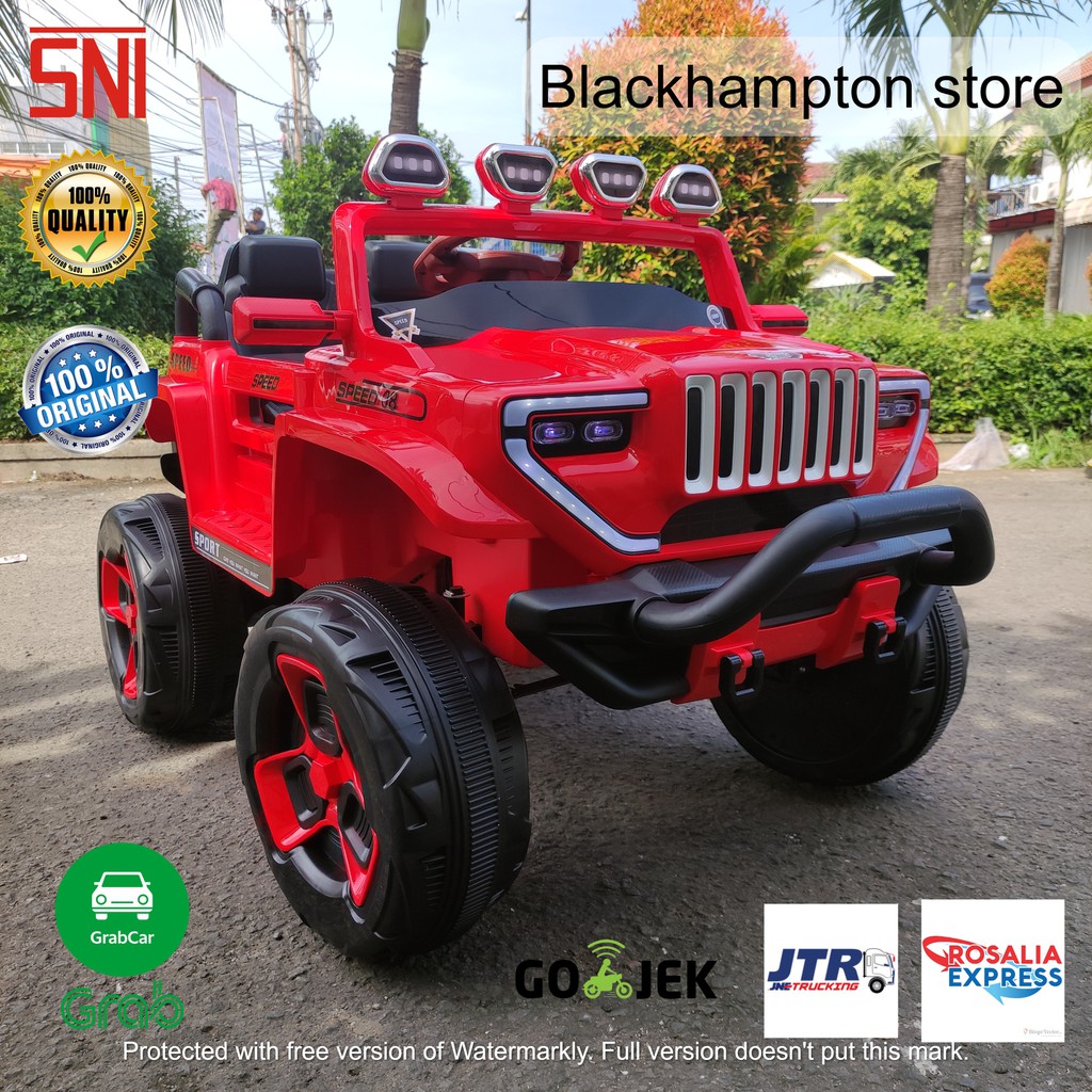 Mobil aki mainan anak. JEEP GUNUNG ROCKY.