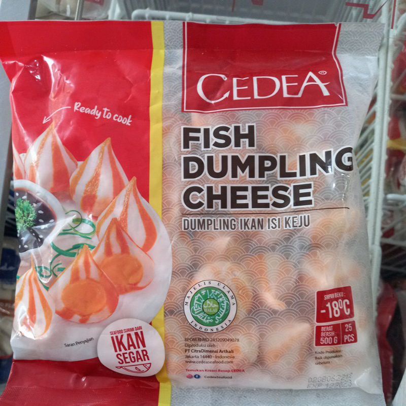 

dumpling steamboat cheese keju cedea 500gr gram