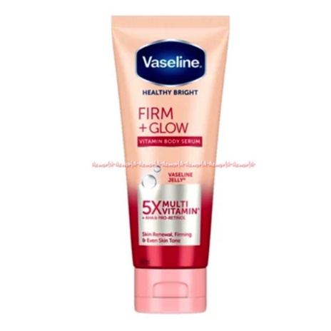 Vaseline Healty Bright 100ml Firm Glow Vitamin Body Serum Vaselin Health Untuk Vit Kulit