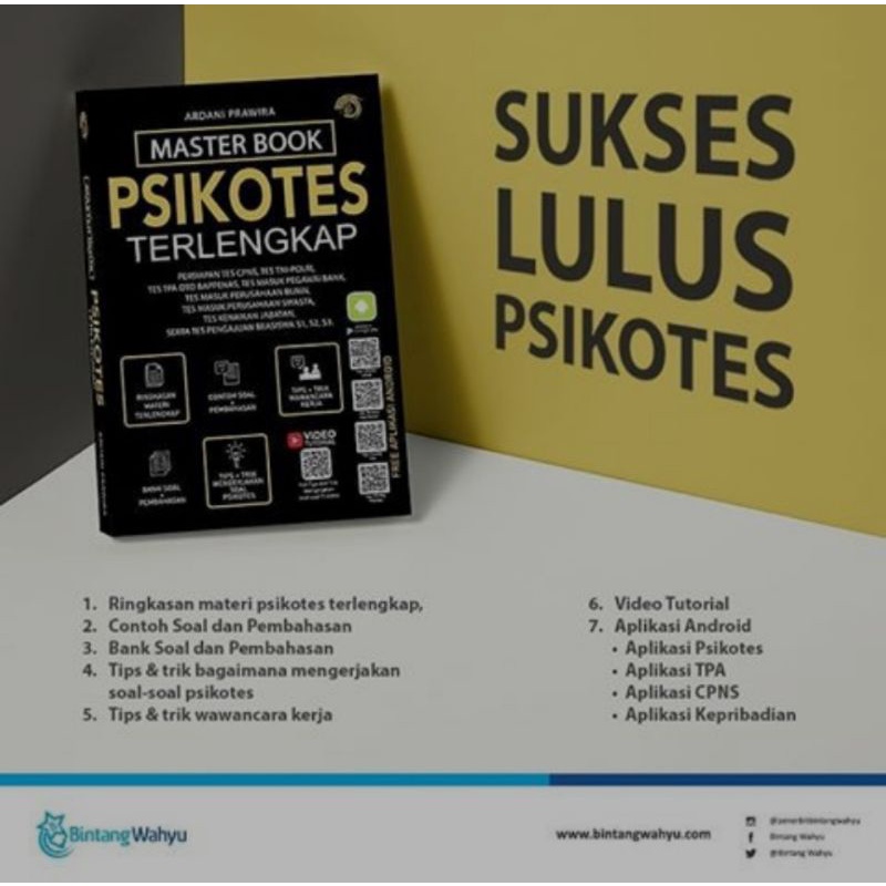 Master Book Psikotes Terlengkap ( Buku Psikotes Terlengkap) FREE KUAS KOMPUTER