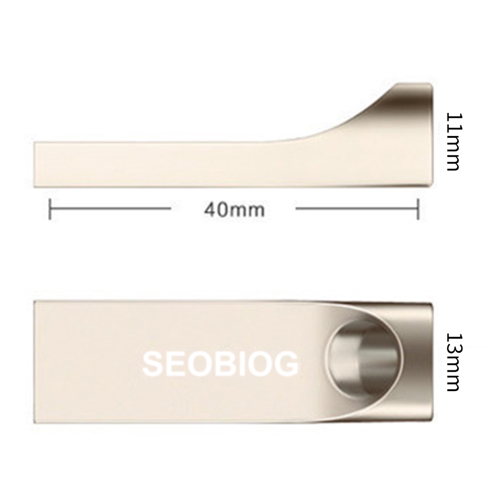 (Huluboy) Seobiog Flashdisk USB 3.0 Bahan Logam Tahan Air