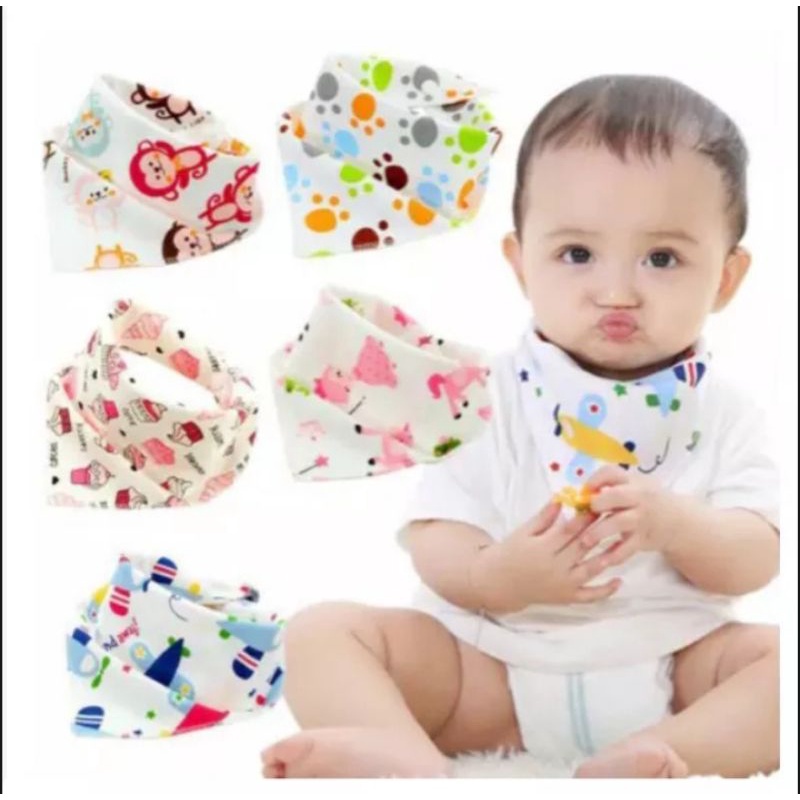 Slabber Segitiga / Celemek Bayi /Celemek Makan celemek air liur lucu SB-04