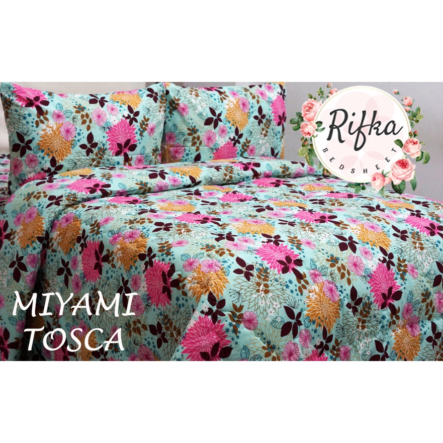 Seprai Bedcover Rifka Bedsheet uk. 160x200 T25 KATUN LOKAL-MIYAMI TOSCA