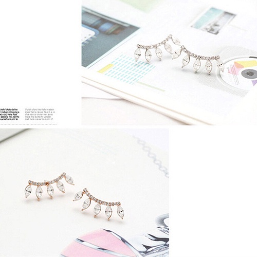 Hu Hu Hu Hu Hu Alat Bantu Pasang Kacamata♡ Anting Tusuk Lapis Silver Model Mahkota Dengan Berlian Imitasi Untuk Wanita