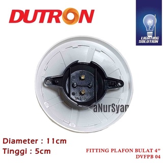 Jual Fitting Lampu Plafon Bulat Minimalis Dutron Inchi Per Pcs