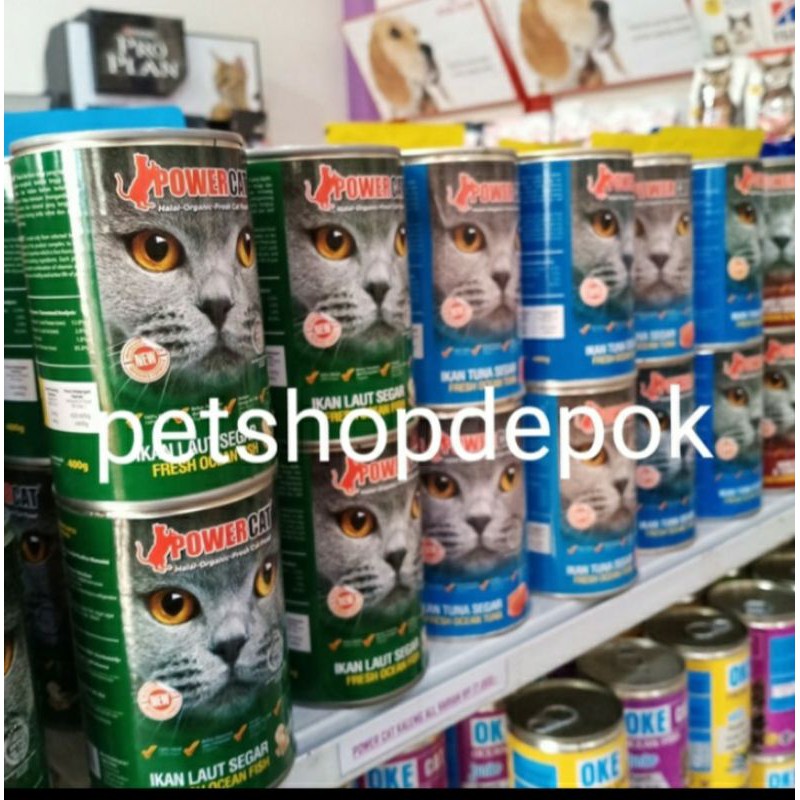 Makanan Kucing Power Adult Cat Kaleng 400Gr 1 dus isi 24 kaleng