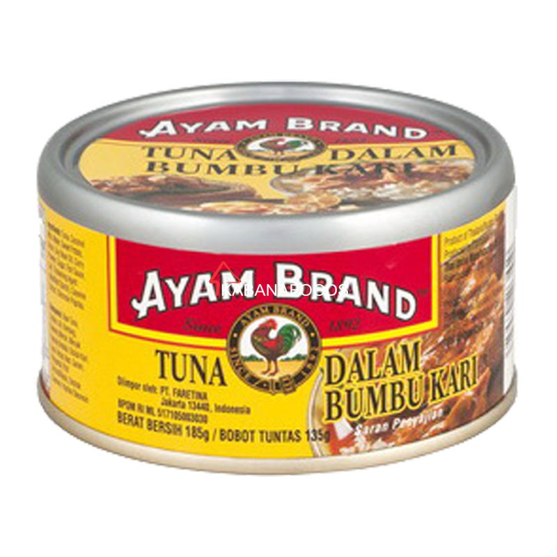 

Ikan Tuna Kari Kalengan Ayam Brand Curry Tuna 160g