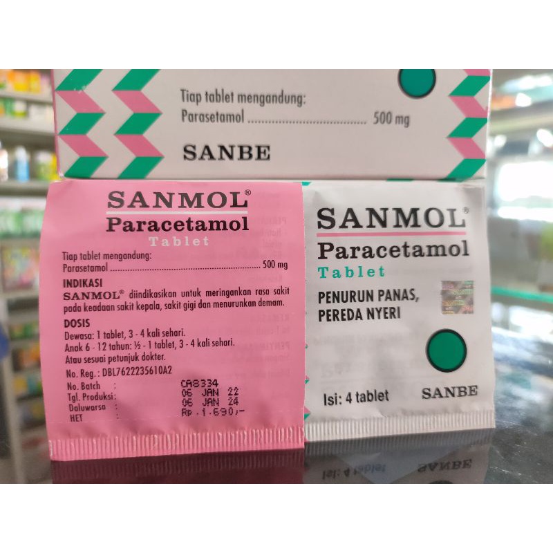 SANMOL TABLET 1 BOX ISI 25 STRIP