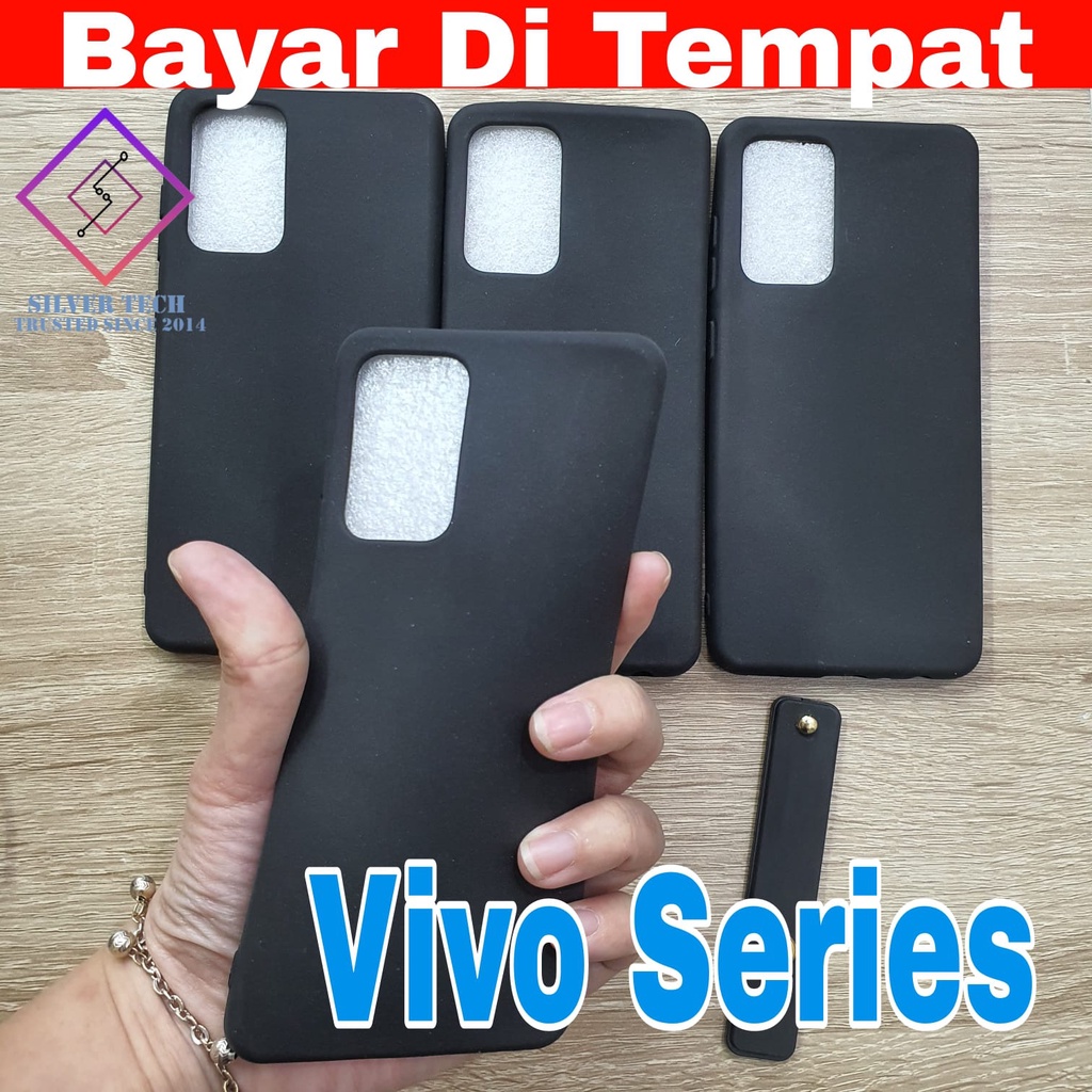 Silvertech Kesing Vivo V20 V20 SE V21 Y17 Y20 Y51 Y53 2017matte Hitam Softcase