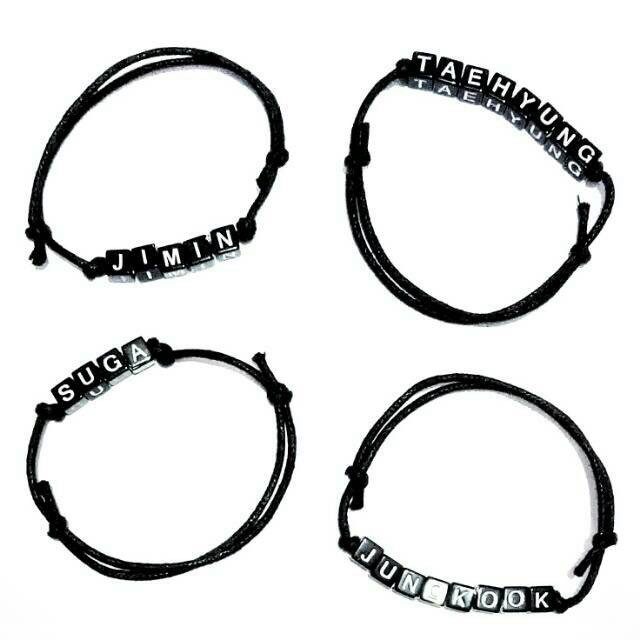  GELANG  NAMA CUSTOM GELANG  INISIAL GELANG  BTS  KPOP GELANG  