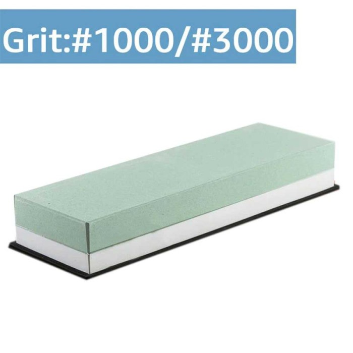 Batu Asahan Pengasah Pisau Whetstone Knife Sharpener Grit 1000/3000