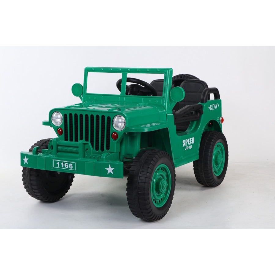 Mainan Anak - Mobil Aki YUKITA 1166 JEEP ARMY AMERICAN