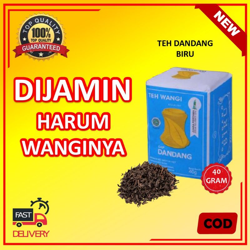 Teh Tubruk Wangi Cap Dandang  Biru 40 Gram Jasmine Tea Nikmat Harga Terjangkau Best Quality