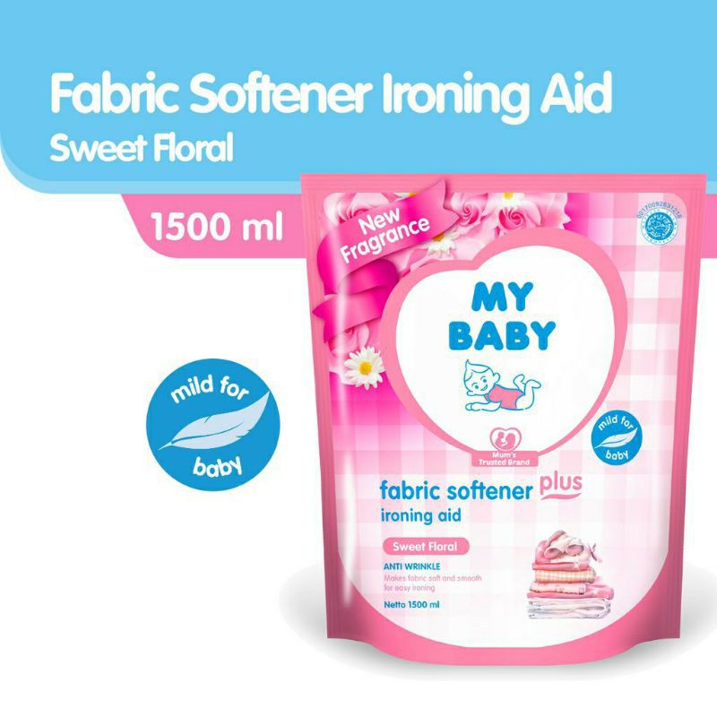 My Baby Fabric Softener Ironing Aid 1500ml - PELEMBUT Pewangi Pakaian Bayi