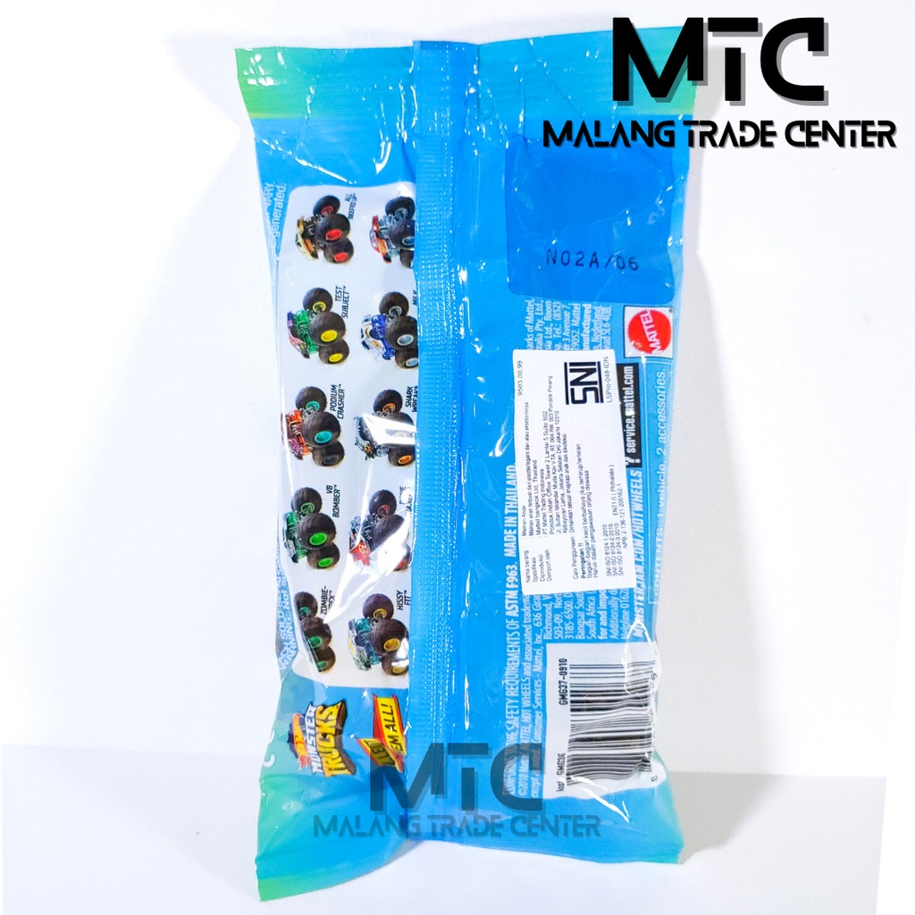 Hot Wheels Monster Trucks Mini Include Launcher atau Pelontar