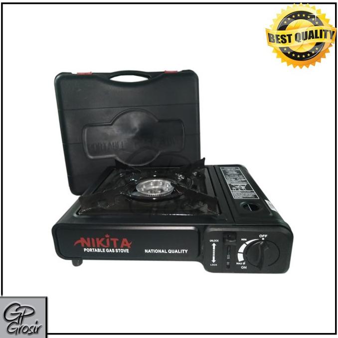 Termantab] KOMPOR GAS PORTABLE NIKITA 2IN1 FREE CONNECTOR LPG