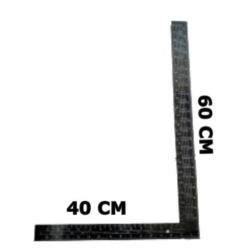 

PENGGARIS SIKU L BESI PANJANG 40 CM X 60 CM PENGGARIS SIKU METER