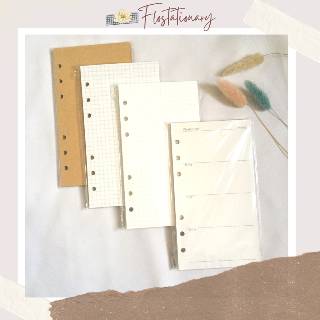 

Loose Leaf A5 A6 A7 Isi Binder 6 Ring Refill Kertas High Quality Flostationary