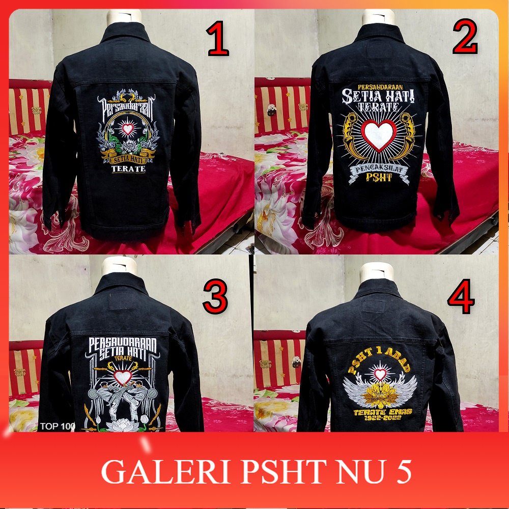 Atribut PSHT- Jaket Levis PSHT  Bordir Terbaru