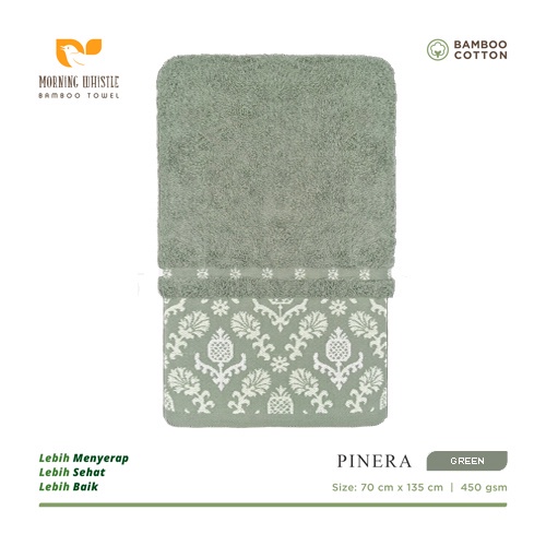 Terry Palmer Morning Whistle Bamboo Pinera Handuk Mandi Dewasa ukuran 70 x 135 cm