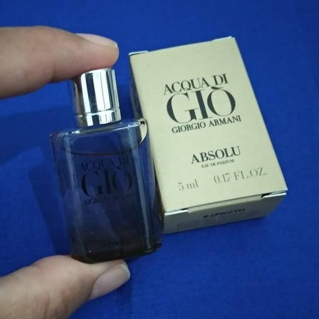 Parfum original miniatur giorgio armani aqua di gio absolu 5 ml