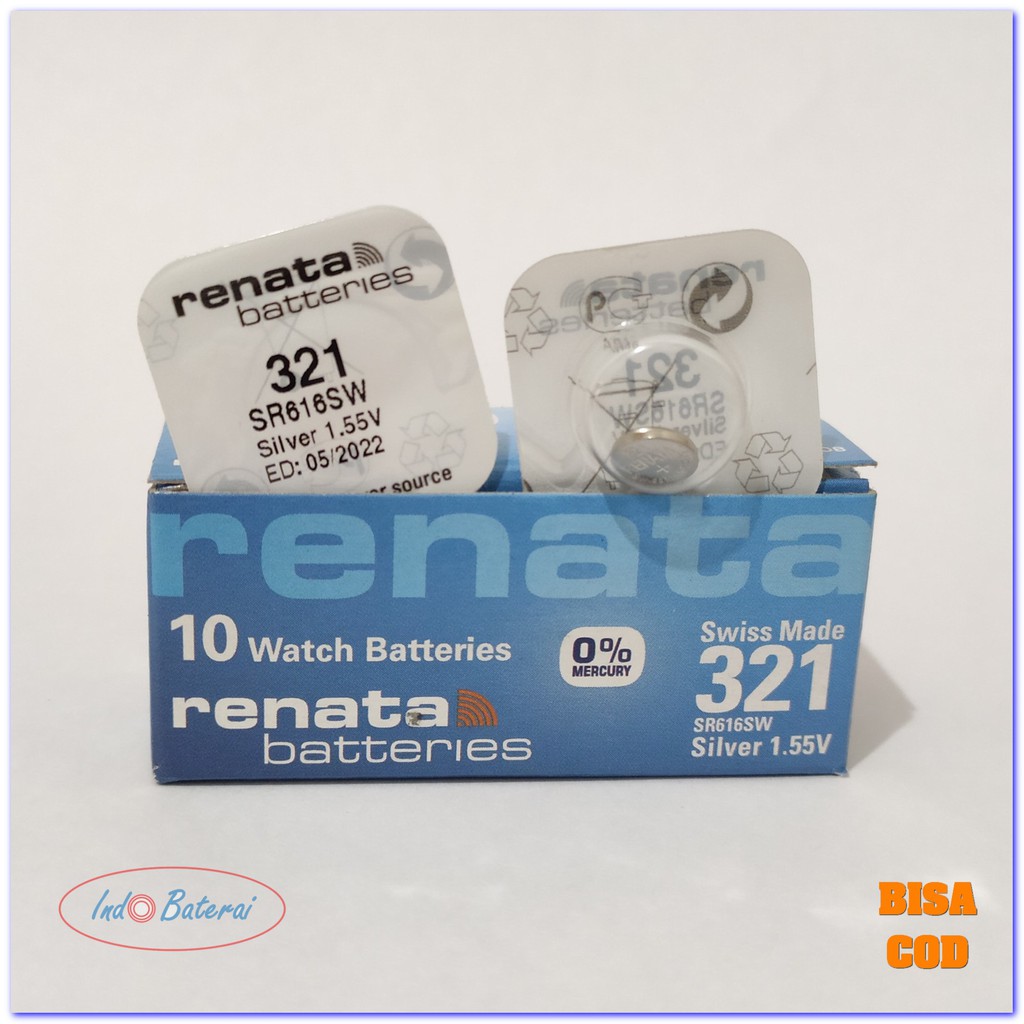 BATRAY JAM TANGAN RENATA 321 SR616SW ORIGINAL BATERAI RENATA 616 ORI