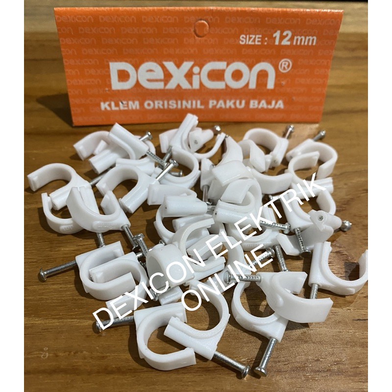 klem kabel no 12/klem kabel baja/klem kabel beton/grosir klem kabel/pengikat kabel/klip kabel murah