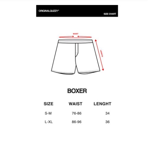 CELANA PENDEK BOXER THE ORIGINAL QUZZY | BROOKE GREY