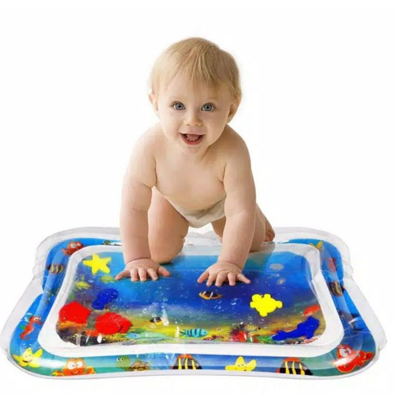 Baby Water Play Mat Inflatable For Infants Toddlers Fun Tummy Time Play Activity/mainan sensory bayi