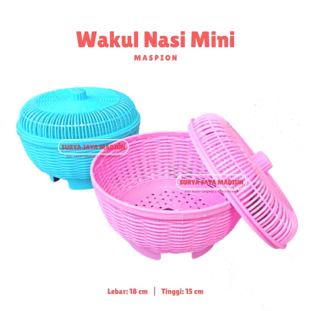 Wakul Nasi Plastik | Wakul Tutup Mini Maspion