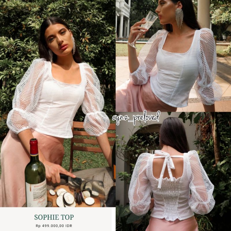 preloved with love the brand sophie top white