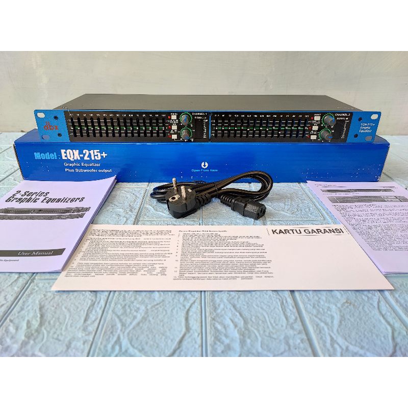 Equalizer DBX EQX215 DBX EQX 215 SUB DBX 215 SUB Grade A 2 x 15 Channel Dual Channel Equalizer DBX E