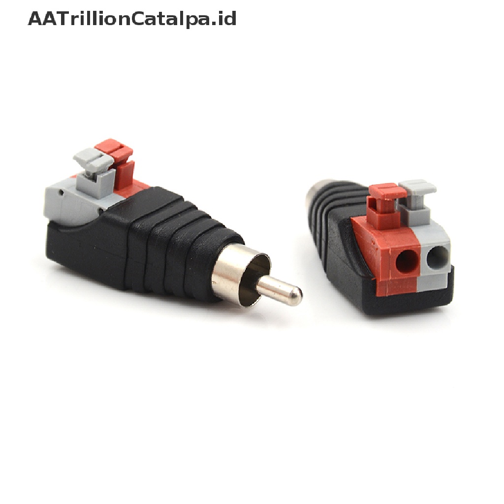 5pcs adapter Konektor jack audio a / v Ke rca male Untuk speaker