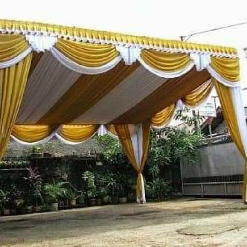 Plafon tenda model sisir/serut uk 5x5