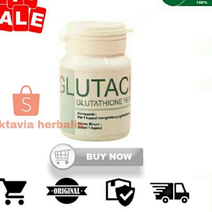 Terjangkau - GLUTACID Glutatione 500mg asli 100% original - obat glutacid pemutih badan tubuh ampuh manjur ,.