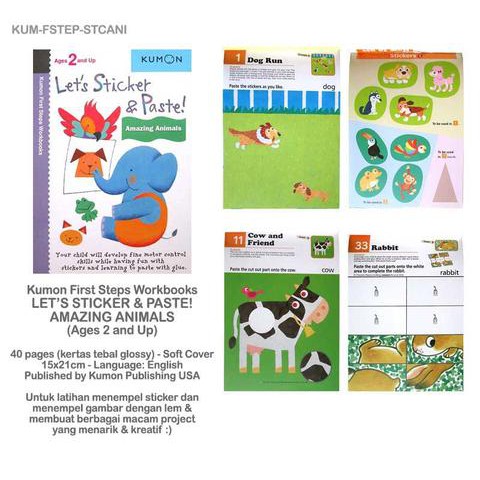 Kumon workbook let's series first steps (2 years old and up)