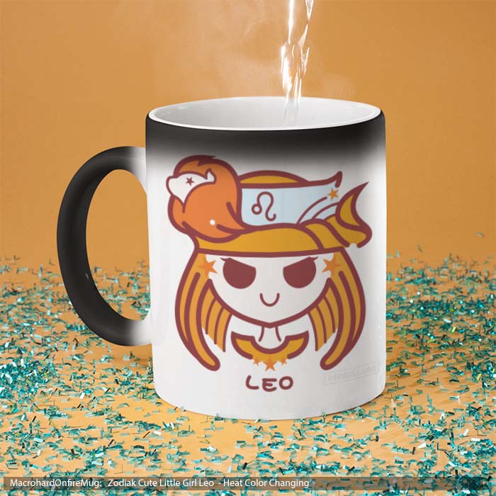 Mug Magic Zodiak Cute Little Girl Leo