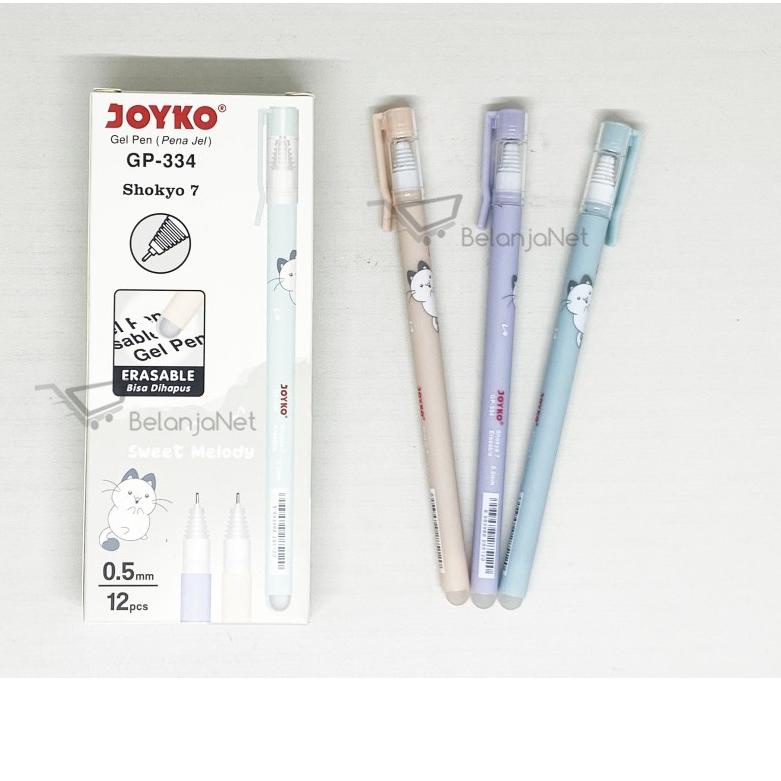 

Pen Gel Bisa Dihapus | Gel Pen Joyko Shokyo 7 Erasable GP-334 0.5mm [1 LUSIN] !