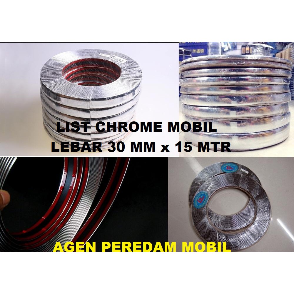 List Chrome Mobil 30 MM X 15 MTR