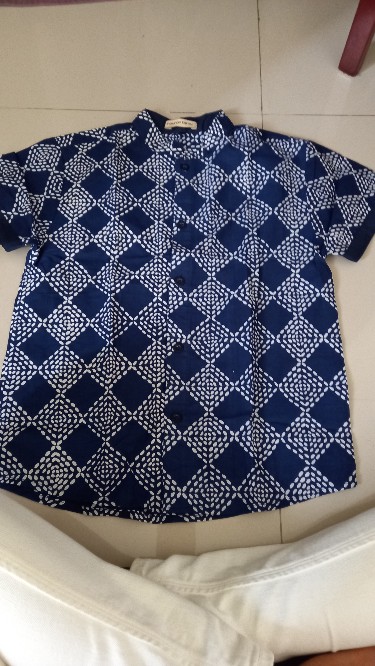 Kemeja Batik Anak Navy Series