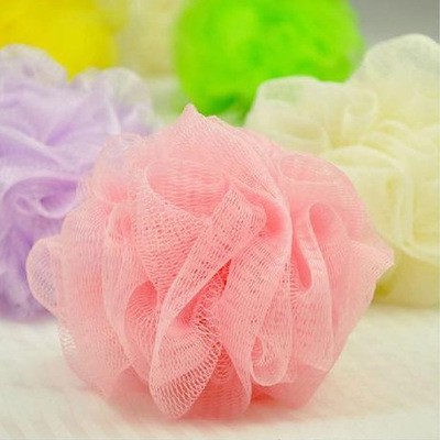 Bath Ball Sponge Motif Bola Bunga / Spon Mandi - WARNA RANDOM